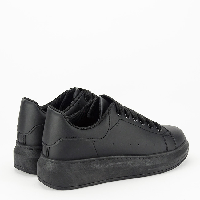 Sneakers negrii cu talpa groasa M-8826 M2 [4]
