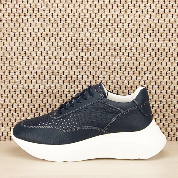 Sneakers piele naturala Aniela bleumarin [2]