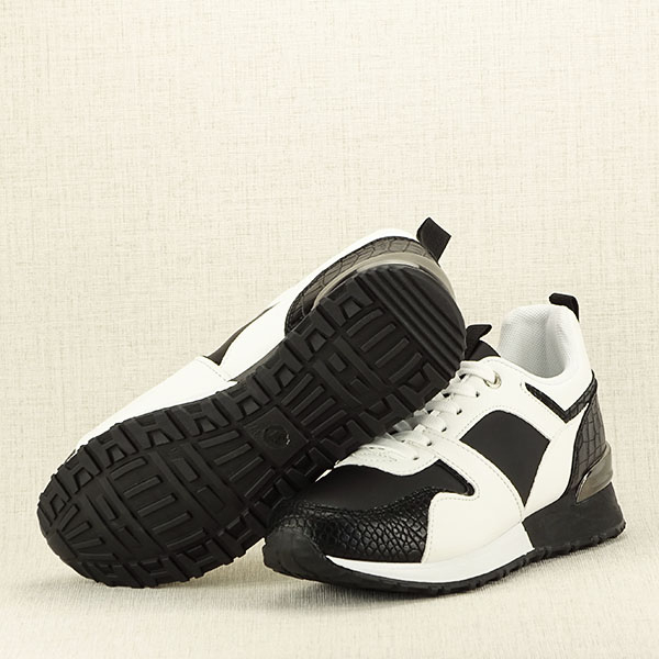 Sneakers alb cu negru Crista [8]