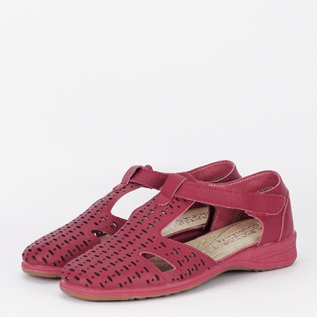 Balerini rosii din piele naturala 5112 M3 [1]