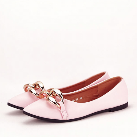 Mocasini si balerini - Balerini roz office/elegant Cindy M2