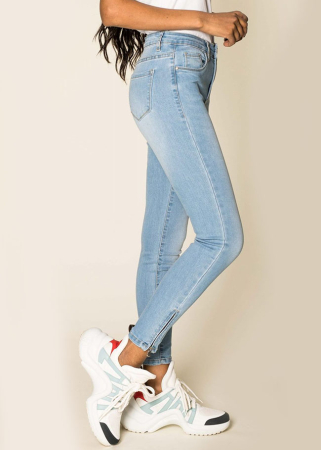 Blugi Dama Albastru deschis Slim Nina Carter P117-6 M10 [3]