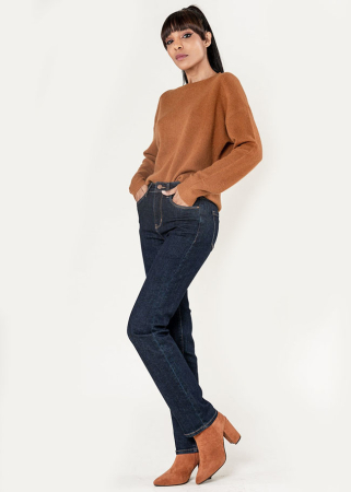 Blugi Dama Albastru inchis Straight Nina Carter P517-18 M9 [3]