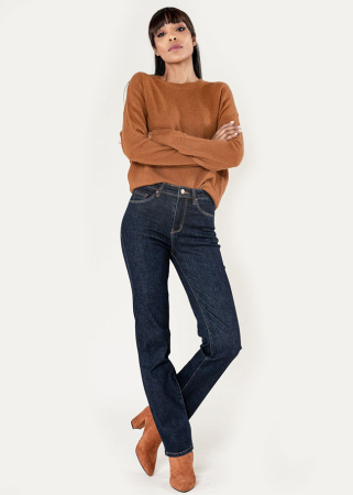 Blugi Dama Albastru inchis Straight Nina Carter P517-18 M9 [1]