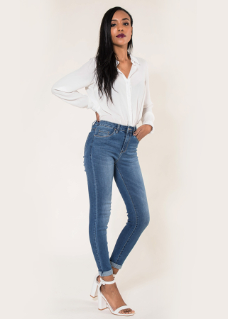 Blugi Dama Albastri Slim Nina Carter P078-1 M9 [1]