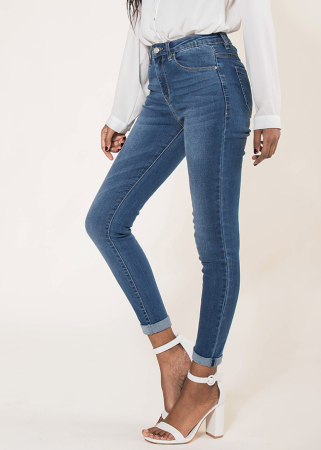Blugi Dama Albastri Slim Nina Carter P078-1 M9 [3]