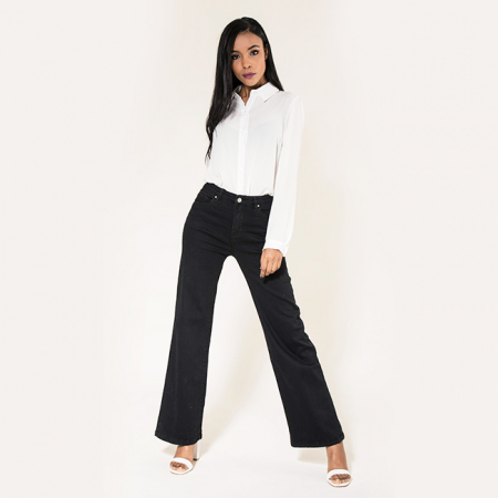 Noutati - Blugi Dama Negri Evazati Nina Carter P080-8 M8