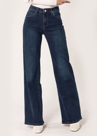 Blugi Dama Evazati Nina Carter Albastru Inchis P211-2 M8 [4]