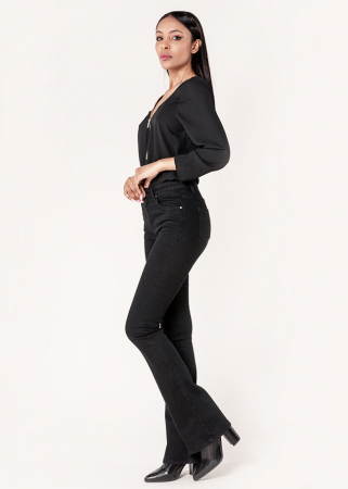Blugi si pantaloni - Blugi Dama Evazati Nina Carter Negri P212-8 M10