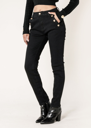 Blugi dama mom fit Nina Carter negrI P216 M10 [3]