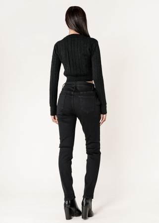 Blugi dama mom fit Nina Carter negrI P216 M10 [4]