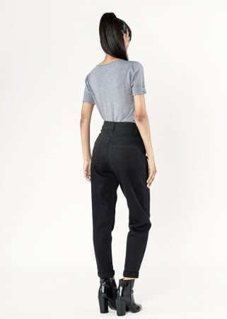 Blugi dama Mom Fit Nina Carter Negru P502-8 M10 [4]