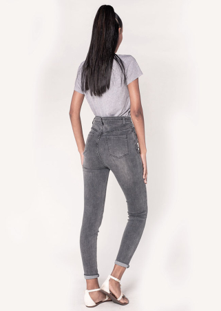 Blugi Dama Slim Nina Carter Gri inchis P190-17A M9 [3]