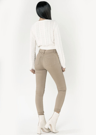 Blugi Dama Slim Nina Carter Maro taupe P109-65 M8 [3]