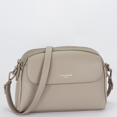 Borseta bej inchis crossbody David Jones Paris CM8330 15 [2]