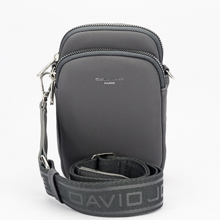 Borseta gri inchis crossbody David Jones Paris CM6906 M0 [2]