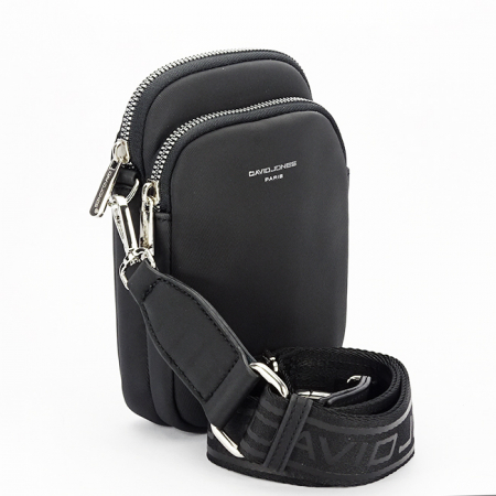 Portofele - Borseta neagra crossbody David Jones Paris CM6906 M0