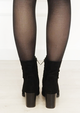 Botine dama negre din piele naturala Y2370 117 [4]