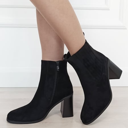 Botine - Botine negre elegante 1619 115