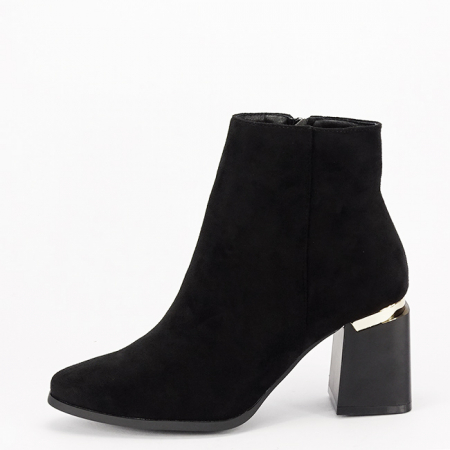 Cizme si botine - Botine negre elegante 7607-2 116
