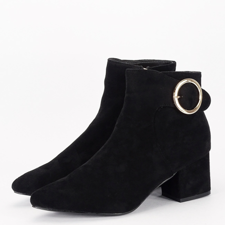 Femei - Botine negre elegante 908 118