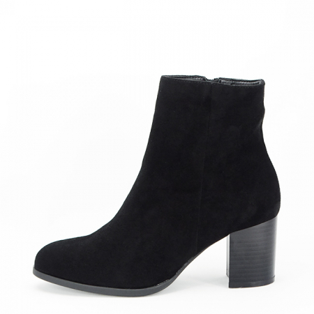 Cizme si botine - Botine negre elegante cu toc DQY8253 116