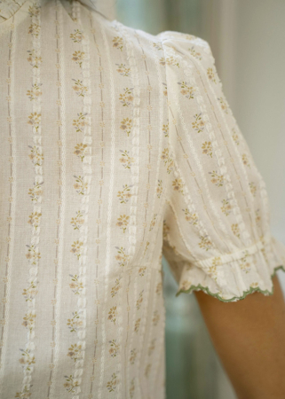 Camasa ivory din bumbac cu imprimeu ZS8008 M9 [1]