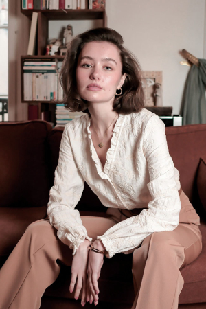 Noutati - Camasa ivory din vascoza brodata 4861T M9