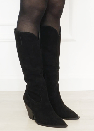Cizme negre dama din piele naturala cu toc Y2369 19 [6]