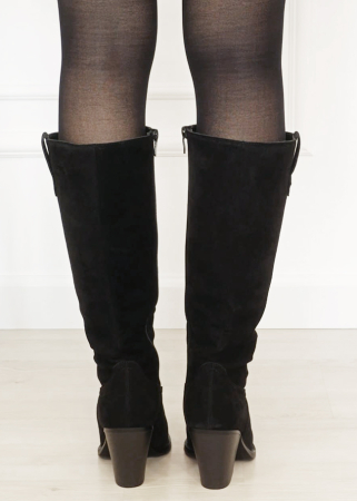 Cizme negre dama din piele naturala cu toc Y2369 19 [4]