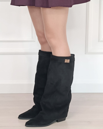 Cizme - Cizme dama lungi negre 2596A-1 19