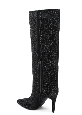 Cizme negre cu strasuri 72527A 110 [3]