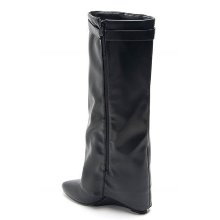 Cizme cu platforma negre elegante 9623A 116 [4]