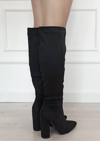 Cizme negre elegante cu toc comod 5675 117 [6]
