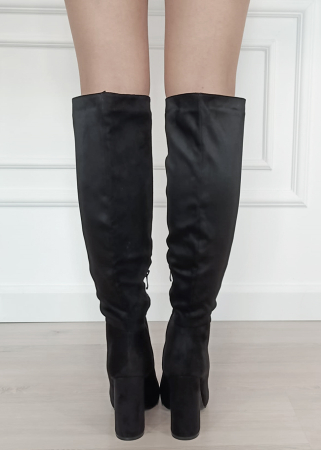 Cizme negre elegante cu toc comod 5675 117 [4]