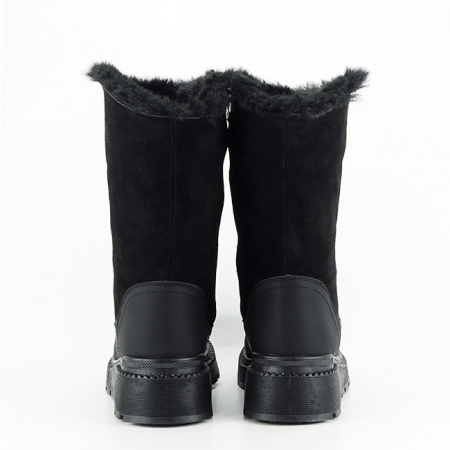 Cizme negre imblanite 21-Q71 111 [4]