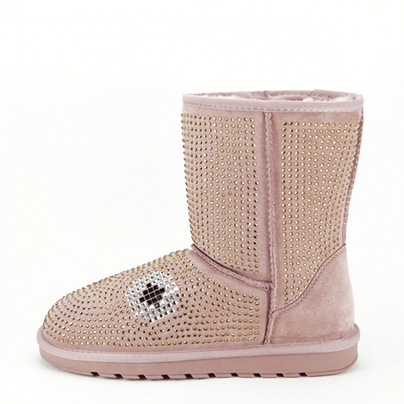 Femei - Cizme roz din piele naturala W8008 113