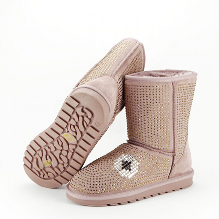 Cizme roz din piele naturala W8008 113 [2]