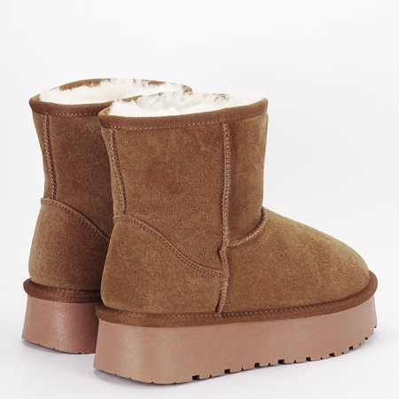 Cizme scurte camel din piele naturala W5825 110 [3]