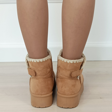 Cizme scurte camel imblanite DAY9058 116 [3]