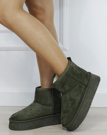 Ghete - Cizme scurte dama verde oliv PU-13 M3