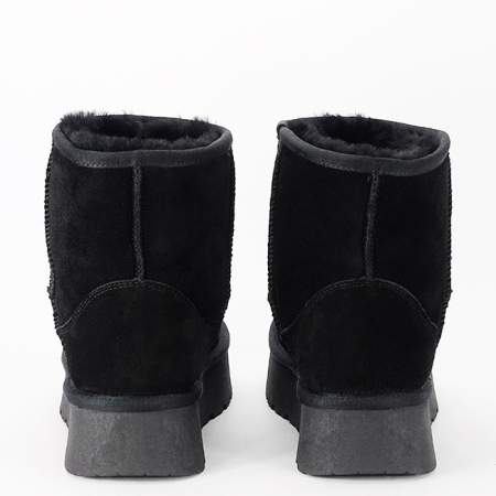 Cizme scurte negre din piele naturala W5825 110 [3]