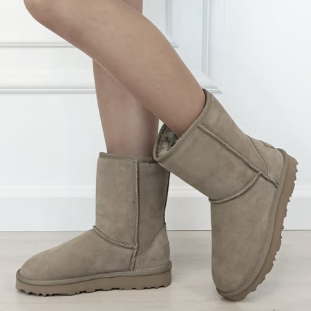 Femei - Cizme taupe din piele naturala L7830. 111