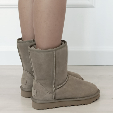 Cizme taupe din piele naturala L7830. 111 [5]