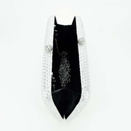 Clutch argintiu cu pietricele 6157 05 [7]