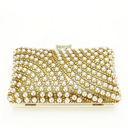 Clutch auriu cu strasuri BYH-802 05 [4]