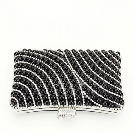 Clutch cu strasuri BYH-802 05 Negru [4]