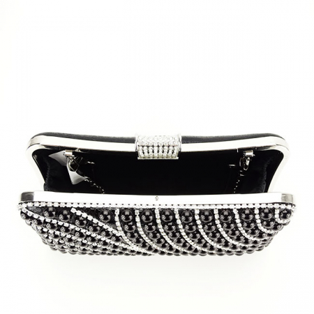 Clutch cu strasuri BYH-802 05 Negru [5]