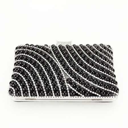 Clutch cu strasuri BYH-802 05 Negru [3]