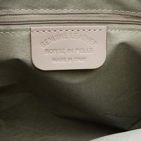 Geanta alba cu imprimeu floral din piele naturala 1330 M9 [9]